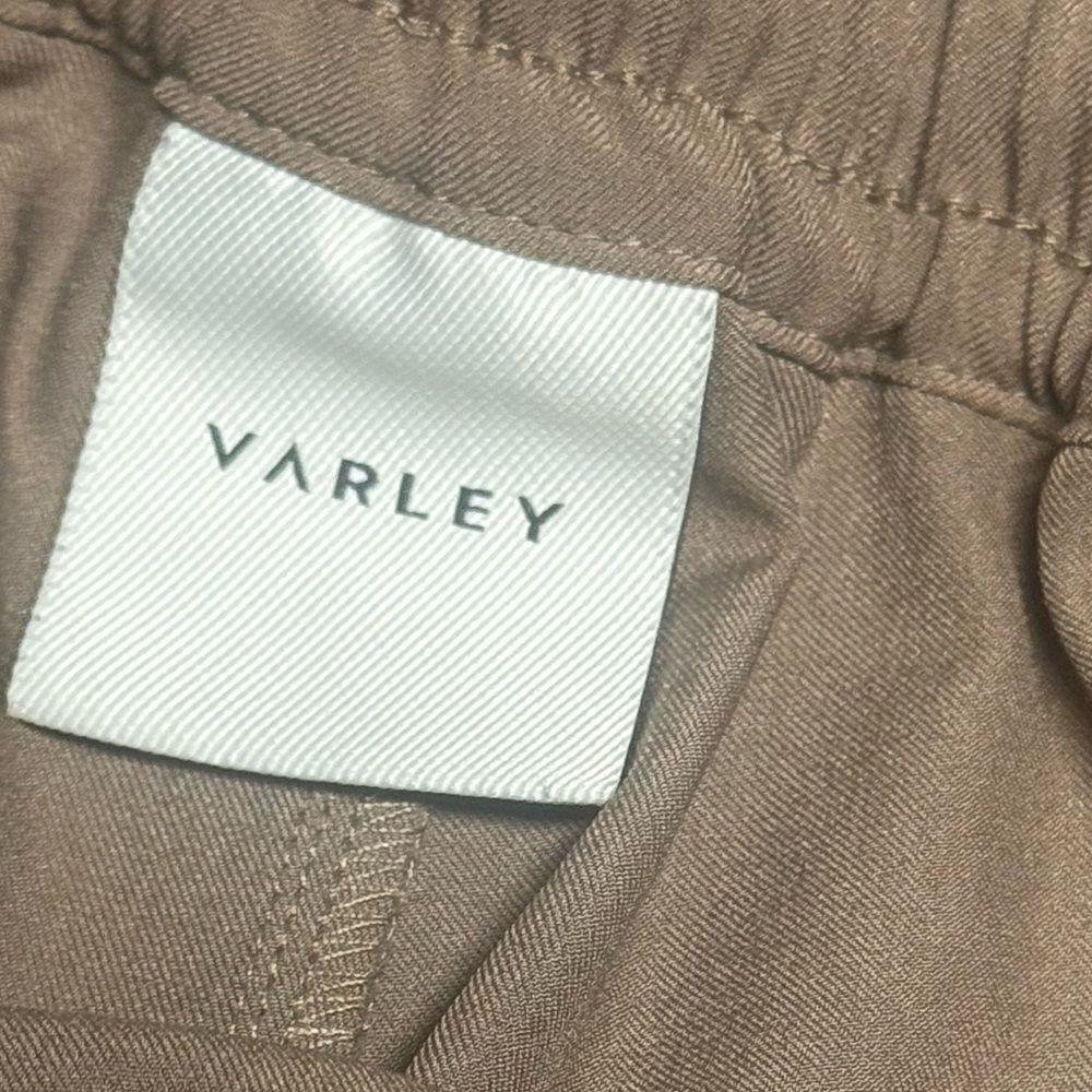 Women's Varley Everyly Turnup Taper Taupe Stone stretch twill Pants sz medium - Picture 8 of 10